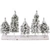 Clayre & Eef 66434 Decoración árbol de Navidad 40x8x25 cm Blanco-Verde