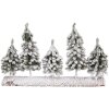 Clayre & Eef 66434 Decoración árbol de Navidad 40x8x25 cm Blanco-Verde