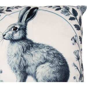 Funda de cojín Clayre & Eef KT021.439 45x45 cm Beige con acentos verdes