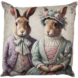 Fundas de almohada Clayre & Eef KT021.440 45x45 cm...