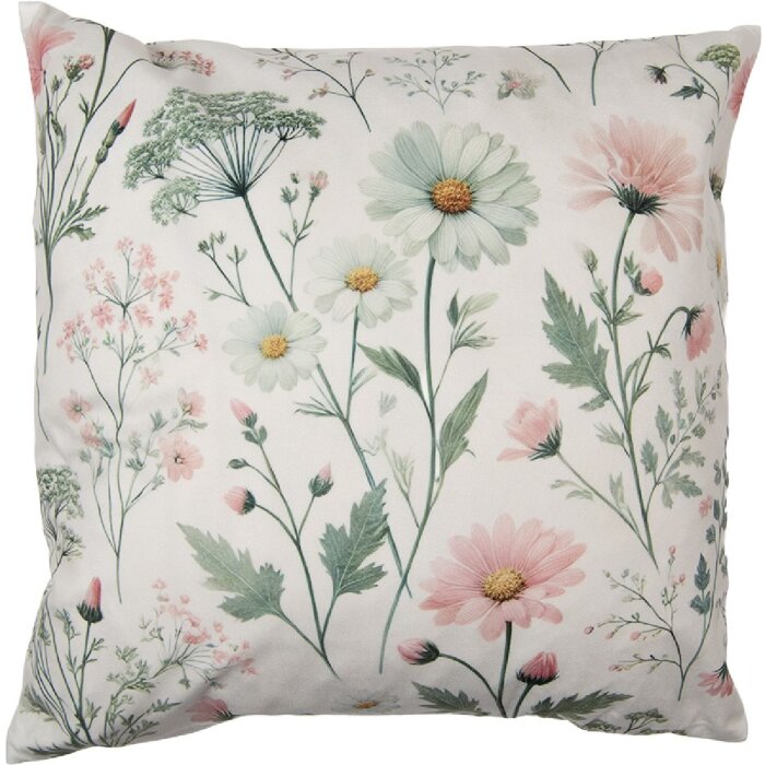 Fundas de almohada Clayre & Eef KT021.441 45x45 cm Beige-Rosa