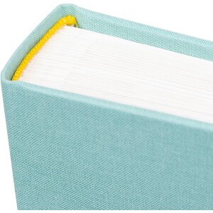 Album de bebé Goldbuch Cozy Nest Aqua 30x31 cm Cuero de lino con ventana