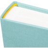 Album de bebé Goldbuch Cozy Nest Aqua 30x31 cm Cuero de lino con ventana