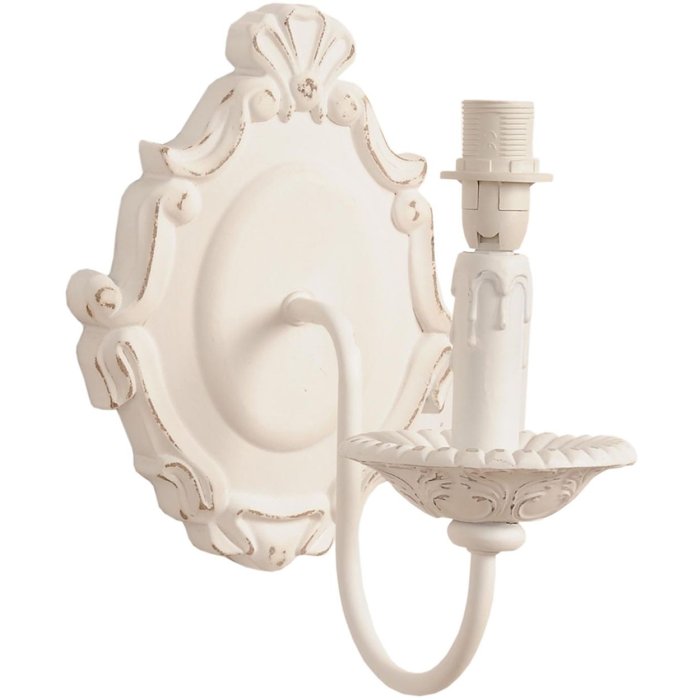 Aplique 19x25x24,5 cm blanco E27 máx. 60 vatios
