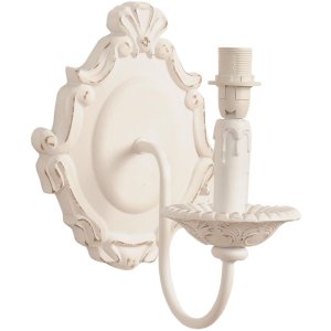 Aplique 19x25x24,5 cm blanco E27 máx. 60 vatios