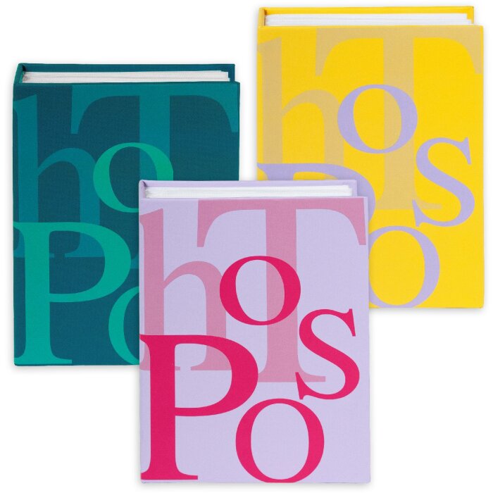 Álbum de fotos Goldbuch PHOTOS 10x15 cm para 100 fotos tapa dura diseño tipográfico