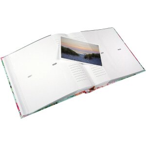 Álbum de fotos Goldbuch "Velvet Bloom" para 200 fotos 10x15 cm, cubierta con impresión artística, relieve y grabado, tamaño 23x23 cm