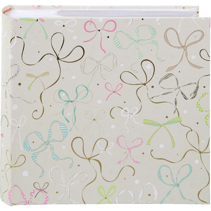 Álbum de fotos Goldbuch "Ribboné Taupe" para 200 fotos 10x15 cm, encuadernación rígida 23x23 cm
