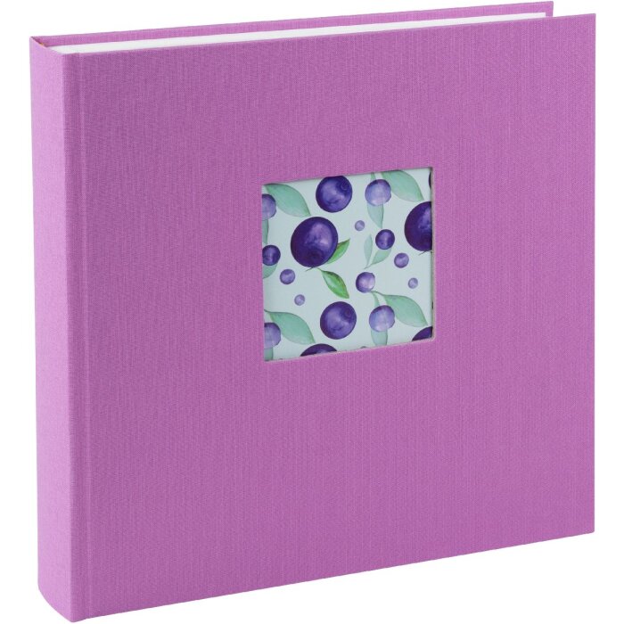 Álbum de fotos Goldbuch Bella Vista Lavanda 25x25 cm con lienzo y protección de pergamino