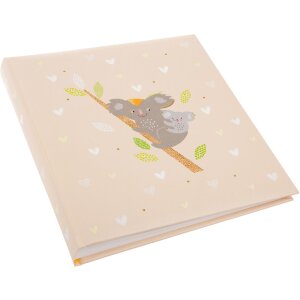 Álbum de fotos Goldbuch Koala 30x31 cm, 60 páginas, acabado dorado, hojas de pergamino