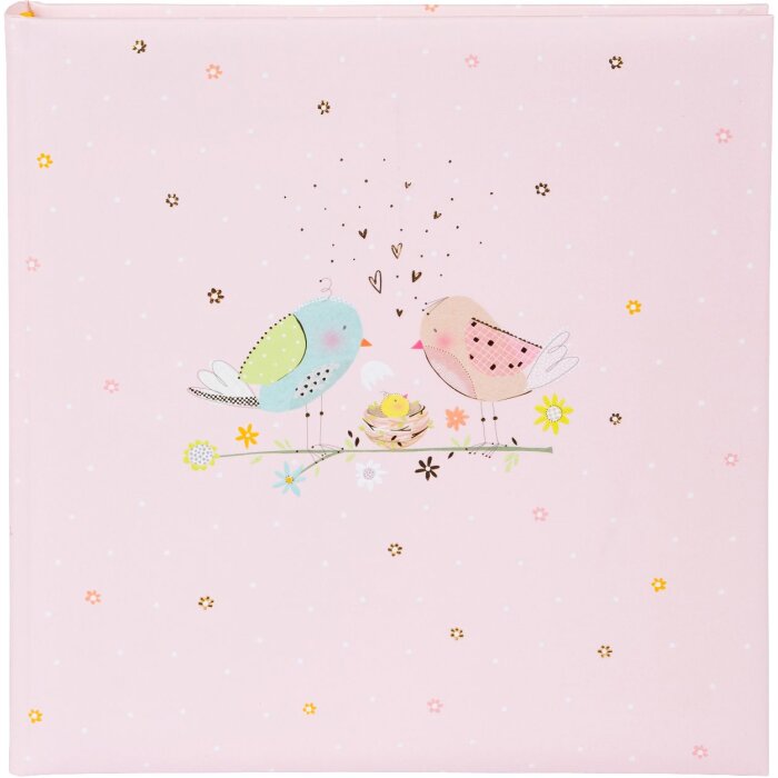 Álbum de fotos Goldbuch Loving Birds Girl 30x31 cm 60 páginas fotocarton rosa