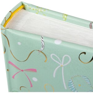 Álbum de fotos Goldbuch Ribboné menta 30x31 cm 60 páginas fotocarton dorado