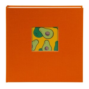 Álbum de fotos Goldbuch Bella Vista Sun Orange 30x31 cm con lienzo y protección de pergaminos