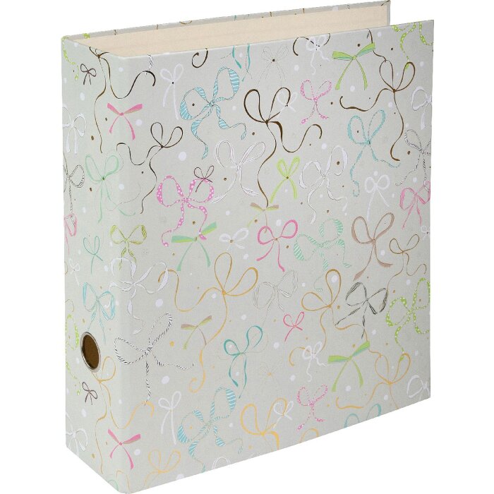 Portafolios Goldbuch Ribboné taupe 28x32 cm con grabado en oro y espejo interior