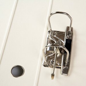 Portafolios Goldbuch Ribboné taupe 28x32 cm con grabado en oro y espejo interior