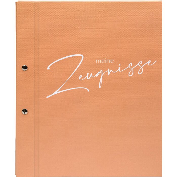 Mapa de documentos Goldbuch Estiloso naranja melocotón 24x31 cm con 12 fundas transparentes