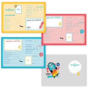 Libro de amigos Goldbuch Skateboards 15x21 cm DIN A5 con 88 páginas ilustradas