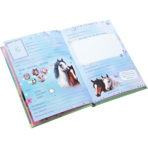 Libro de amistades Wiesenglück 15x21 cm DIN A5 88 páginas impresión de arte