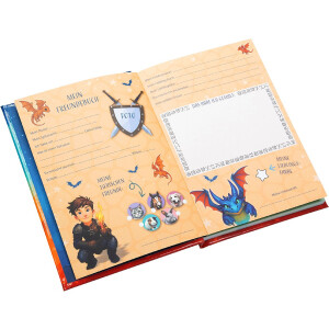 Libro de amigos Drachenfreund de Goldbuch 15x21 cm, DIN A5, 88 páginas ilustradas