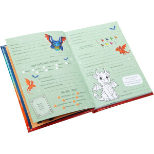Libro de amigos Drachenfreund de Goldbuch 15x21 cm, DIN A5, 88 páginas ilustradas