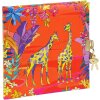 Diario Goldbuch Wild Life Girafas 16,5 x 16,5 cm, 96 páginas, acabado en relieve dorado