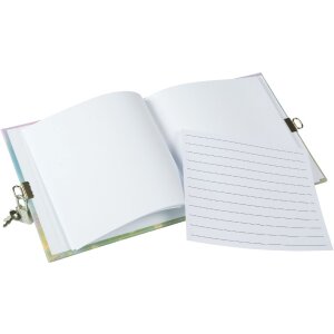 Diario Goldbuch Wiesenglück 16,5 x 16,5 cm blanco con cierre de seguridad