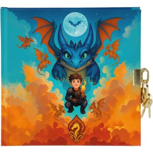 Diario Goldbuch Drachenfreund 16x16 cm, blanco, con...