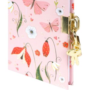 Diario Secret Garden de Goldbuch rosa 16x16 cm