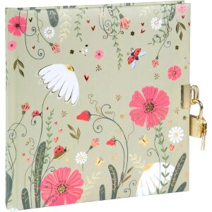 Diario Goldbuch Secret Garden Time To Bloom 16,5 x 16,5 cm, Dorado
