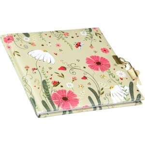 Diario Goldbuch Secret Garden Time To Bloom 16,5 x 16,5 cm, Dorado