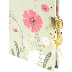 Diario Goldbuch Secret Garden Time To Bloom 16,5 x 16,5 cm, Dorado