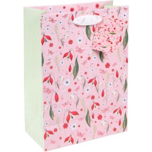 Bolsa de regalo Goldbuch Secret Garden rosa 30x21 cm