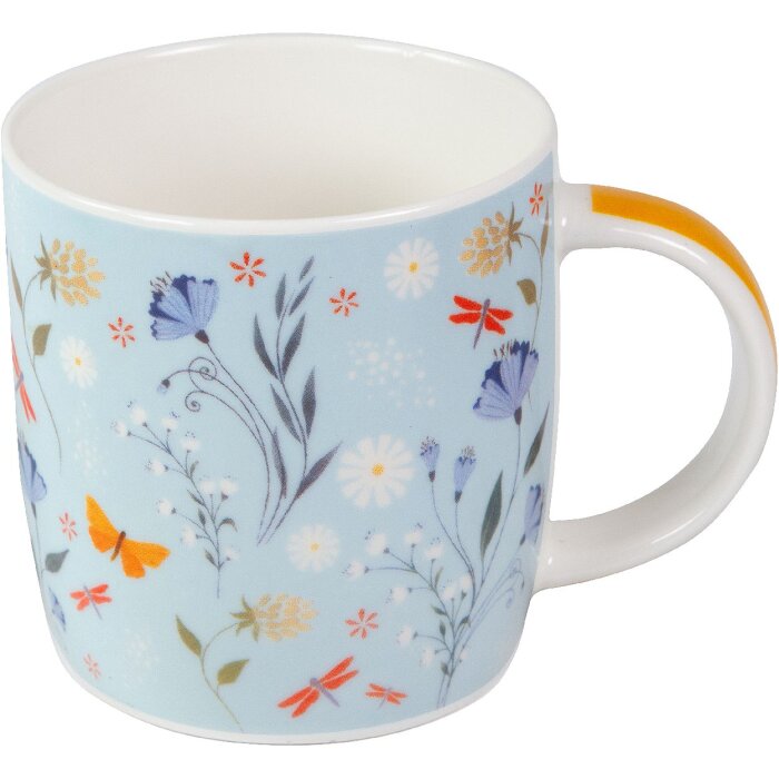 Taza de porcelana Goldbuch Secret Garden Blue, color azul