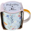 Taza de porcelana Goldbuch Secret Garden Blue, color azul