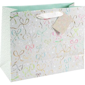 Bolsa de regalo Goldbuch Ribboné taupe 27x13 cm