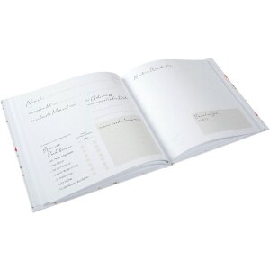 Libro de visitas Goldbuch Floral Embrace 24x22 cm, dorado, sin pergaminos