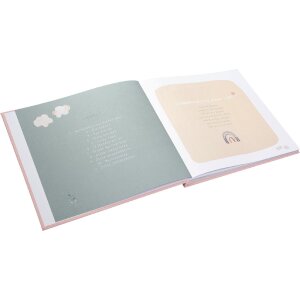 Libro del bebé Goldbuch Wolkenpoesie rosa 24x22 cm