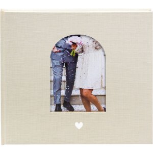 Libro de visitas Momento del Corazón Beige 24x22 cm