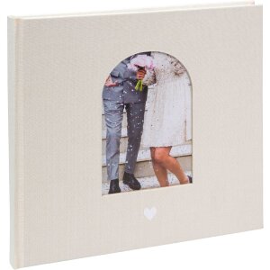 Libro de visitas Momento del Corazón Beige 24x22 cm