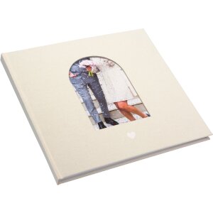 Libro de visitas Momento del Corazón Beige 24x22 cm