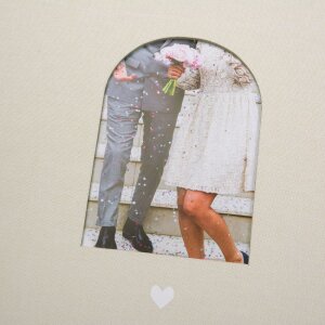 Libro de visitas Momento del Corazón Beige 24x22 cm