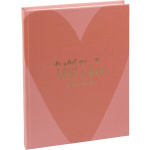 Goldbuch Notizbuch love what you do 15x22 cm goldprägt blanko 200 Seiten Efalin