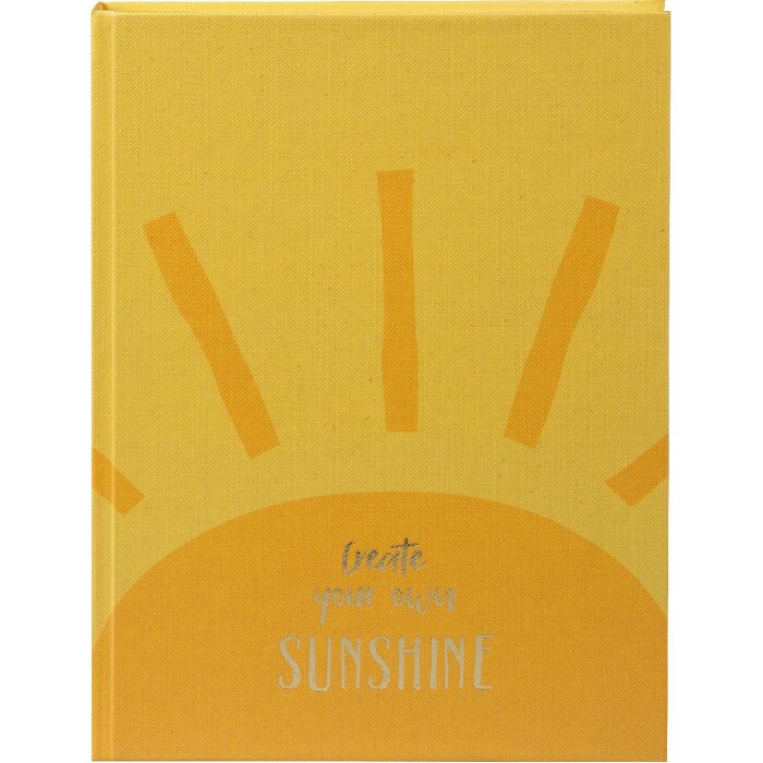 Goldbuch Notizbuch create sunshine 15x22 cm mit Goldprägung und Lesezeichen