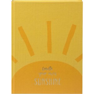 Goldbuch Notizbuch create sunshine 15x22 cm mit Goldprägung und Lesezeichen