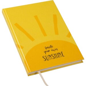 Goldbuch Notizbuch create sunshine 15x22 cm mit Goldprägung und Lesezeichen