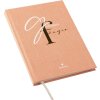 Goldbuch Notizbuch Gedankenfänger 15x22 cm 200 Seiten Leinenbindung Weiß Gold