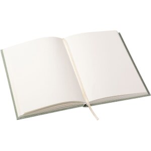 Goldbuch Notizbuch Manuscript 15x22 cm Weiß Gold Leinenbindung 200 Seiten