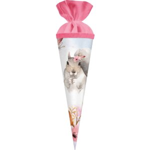 Bolsa de regalo Goldbuch con diseño de ardilla 35x11 cm, cierre de fieltro, cartón lacado