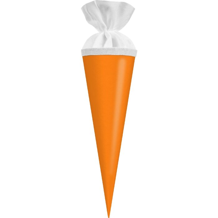 Tüte de regalo Goldbuch con cierre de fieltro en neón naranja 10x30 cm