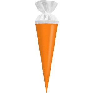 Tüte de regalo Goldbuch con cierre de fieltro en neón naranja 10x30 cm